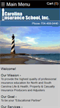 Mobile Screenshot of carolinainsuranceschool.com
